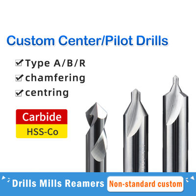 M2 HSS PM Center Drilling Tools Countersink Tungsten Steel Coating Twist Drill