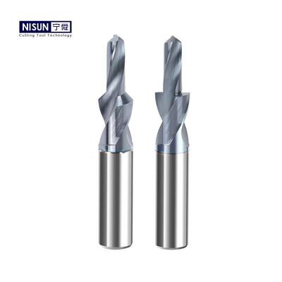 TiAlN Based Coating Step Drills Polished Surface With Through Coolant Or Without