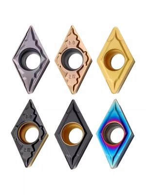 Turning Tools Carbide Inserts Tungsten Steel DCMT / DCGT Grooving Tools For Turning Operations